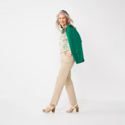 Women's Croft & Barrow® Effortless Stretch Pull-On Straight-Leg Pants -women fashion 3354493 ALT2