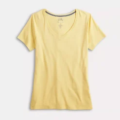 Women's Croft & Barrow® Essential V-Neck Tee 10 Women's Croft & Barrow® Essential V-Neck Tee -women fashion 3482291 ALT5