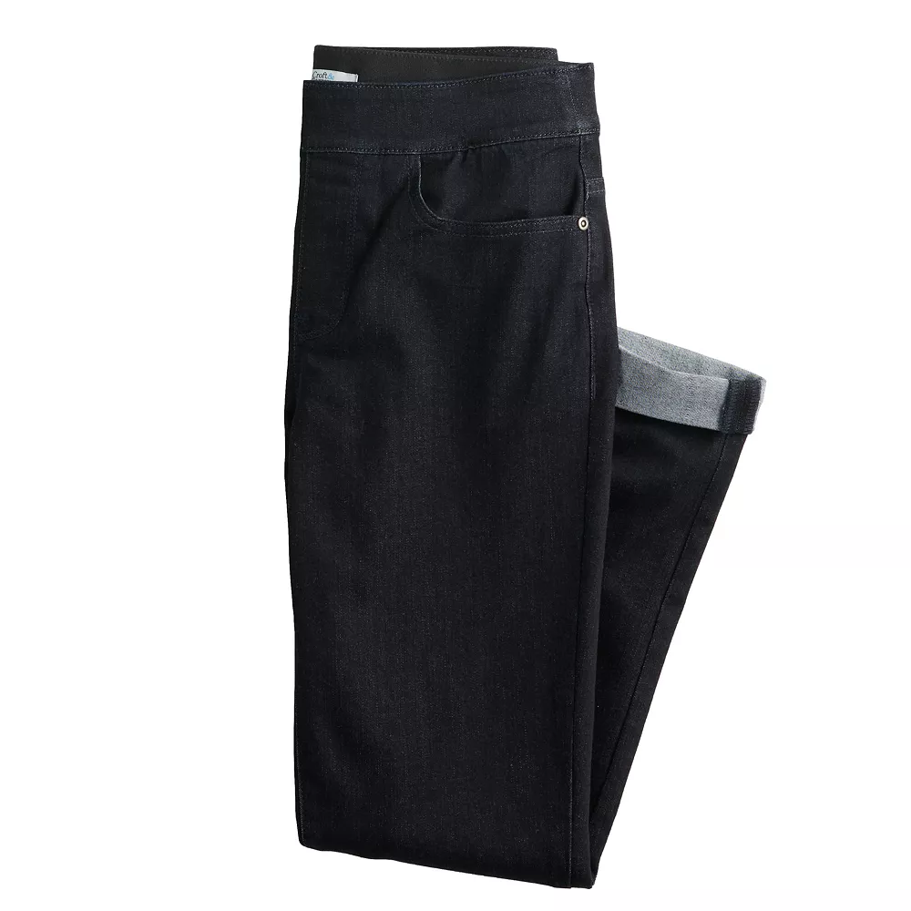 Women's Croft & Barrow® Pull-On Girlfriend Jeans 3 Women's Croft & Barrow® Pull-On Girlfriend Jeans - Image 3