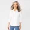 Women's Croft & Barrow® Essential Comfort Stretch Shirt