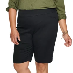 Plus Size Croft & Barrow® Effortless Stretch Bermuda Shorts