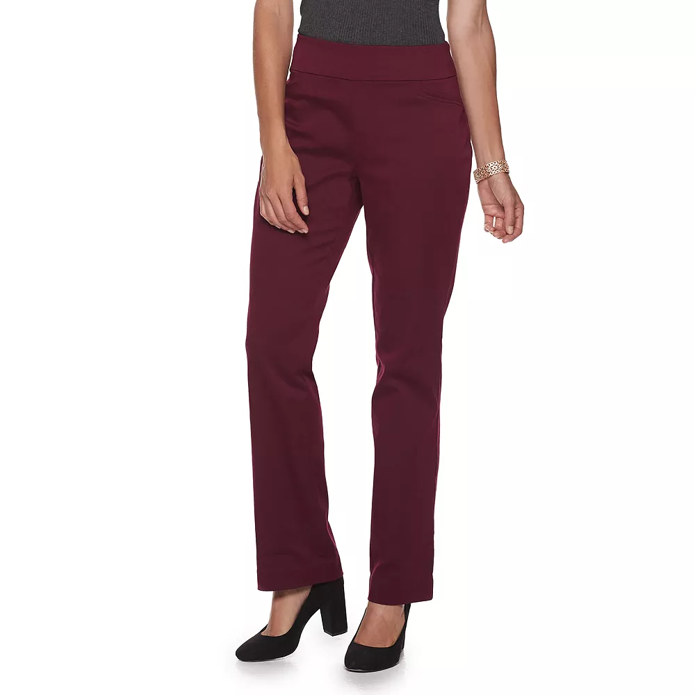 Petite Croft & Barrow® Effortless Stretch Pull-On Bootcut Pants 1 Petite Croft & Barrow® Effortless Stretch Pull-On Bootcut Pants
