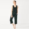 Petite Croft & Barrow® Pajama Tank & Pajama Capri Pants Sleep Set