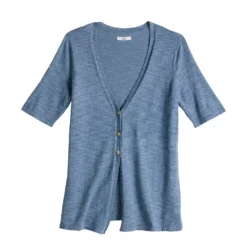 Women's Croft & Barrow® Elbow-Sleeve Cardigan -women fashion 5533225 ALT5