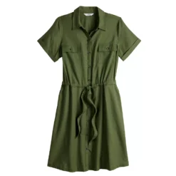 Women's Croft & Barrow® Utility Shirt Dress -women fashion 5576956 ALT5