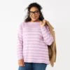 Plus Size Croft & Barrow® Boatneck Pullover Sweater
