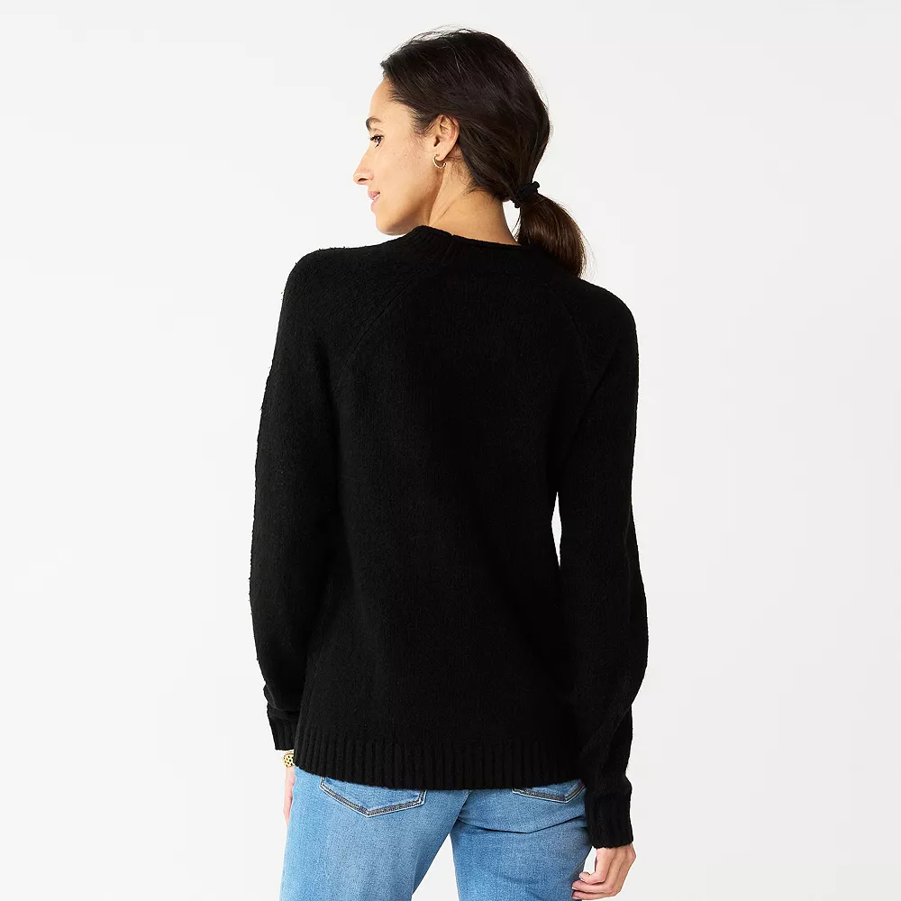 Women's Croft & Barrow® Cozy Crewneck Sweater 2 Women's Croft & Barrow® Cozy Crewneck Sweater - Image 2
