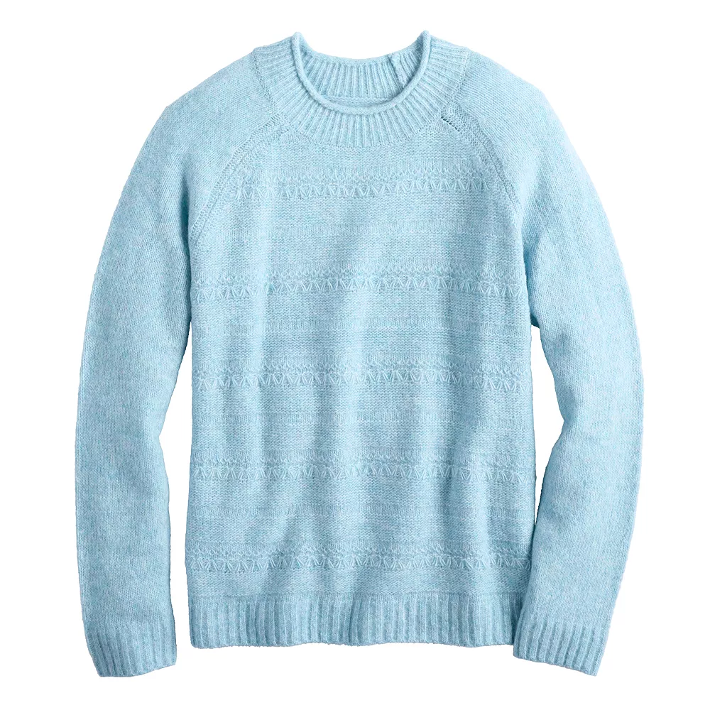 Women's Croft & Barrow® Cozy Crewneck Sweater 3 Women's Croft & Barrow® Cozy Crewneck Sweater - Image 3