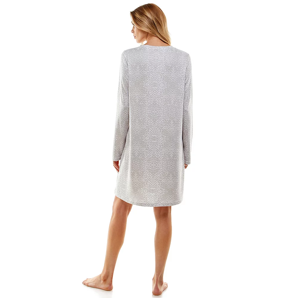 Women's Croft & Barrow® Whisperluxe Long Sleeve Sleepshirt 2 Women's Croft & Barrow® Whisperluxe Long Sleeve Sleepshirt - Image 2