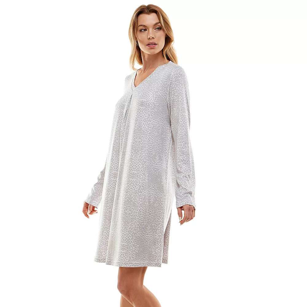 Women's Croft & Barrow® Whisperluxe Long Sleeve Sleepshirt 3 Women's Croft & Barrow® Whisperluxe Long Sleeve Sleepshirt - Image 3