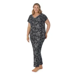 Plus Size Croft & Barrow® Cozy Short Sleeve Button-Front Pajama Top & Pajama Pants Sleep Set 6 Plus Size Croft & Barrow® Cozy Short Sleeve Button-Front Pajama Top & Pajama Pants Sleep Set -women fashion 5637641 ALT2