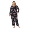 Plus Size Croft & Barrow® Cozy Long Sleeve Pajama Top & Pajama Pants Sleep Set