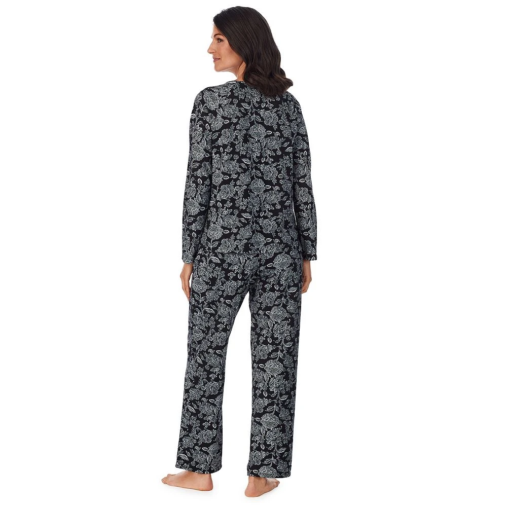 Petite Croft & Barrow® Cozy Long Sleeve Pajama Top & Pajama Pants Sleep Set 2 Petite Croft & Barrow® Cozy Long Sleeve Pajama Top & Pajama Pants Sleep Set - Image 2