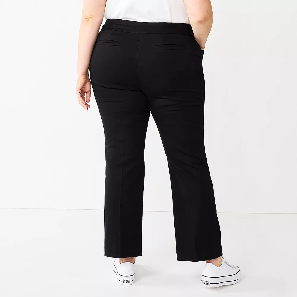 Plus Size Croft & Barrow® Effortless Stretch Pull-On Bootcut Pants 2 Plus Size Croft & Barrow® Effortless Stretch Pull-On Bootcut Pants - Image 2