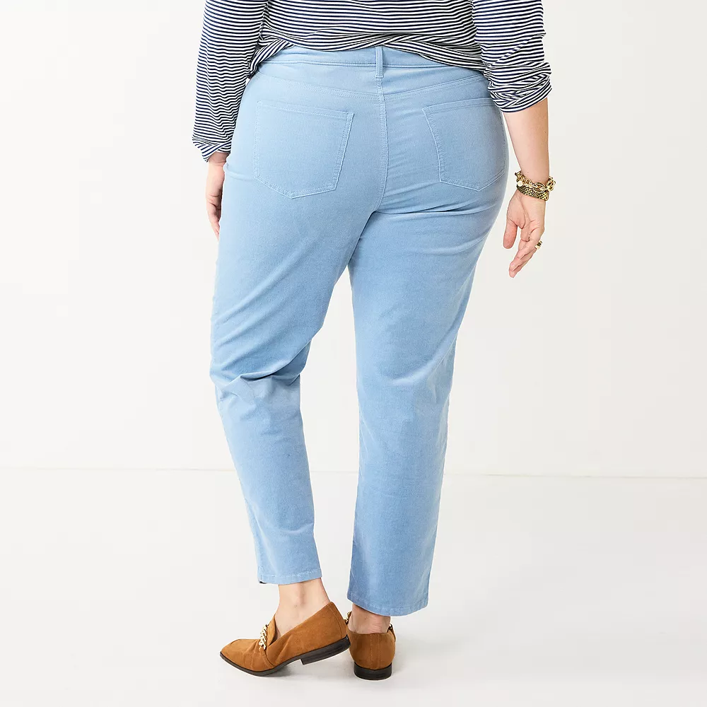 Plus Size Croft & Barrow® Straight-Leg Corduroy Pants 2 Plus Size Croft & Barrow® Straight-Leg Corduroy Pants - Image 2