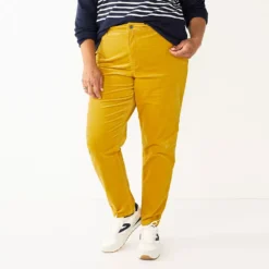Plus Size Croft & Barrow® Straight-Leg Corduroy Pants