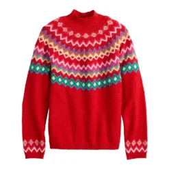 Women's Croft & Barrow® Puff-Sleeve Bobble Sweater -women fashion 5655746 ALT5