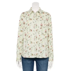 Women's Croft & Barrow® Essential Comfort Stretch Shirt